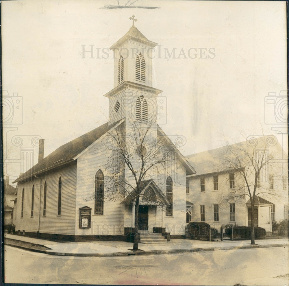 1935 Detroit Holy Cross Evangelical Luthran Press Photo - Historic Images
