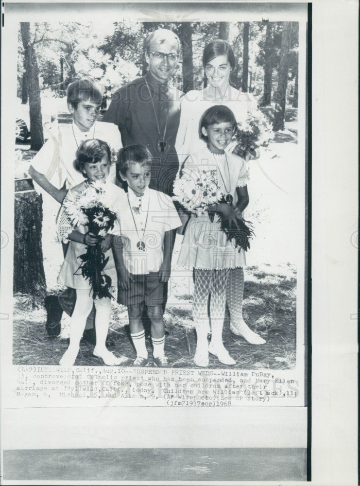 1968 Los Angeles CA Rev William DuBay Press Photo - Historic Images