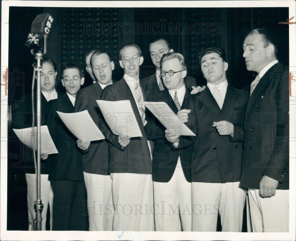 1937 Chicago NBC Minstrels Press Photo - Historic Images