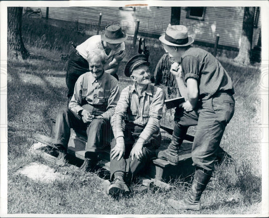 1940 Chippewa County MI Dolomite Deposit Press Photo - Historic Images