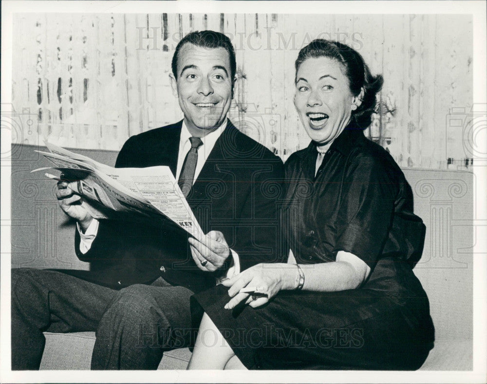 1958 TV Announcer George Fenneman Press Photo - Historic Images