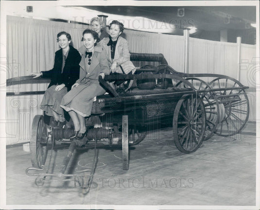 1935 Detroit Old Fire Dept Pumper Press Photo - Historic Images