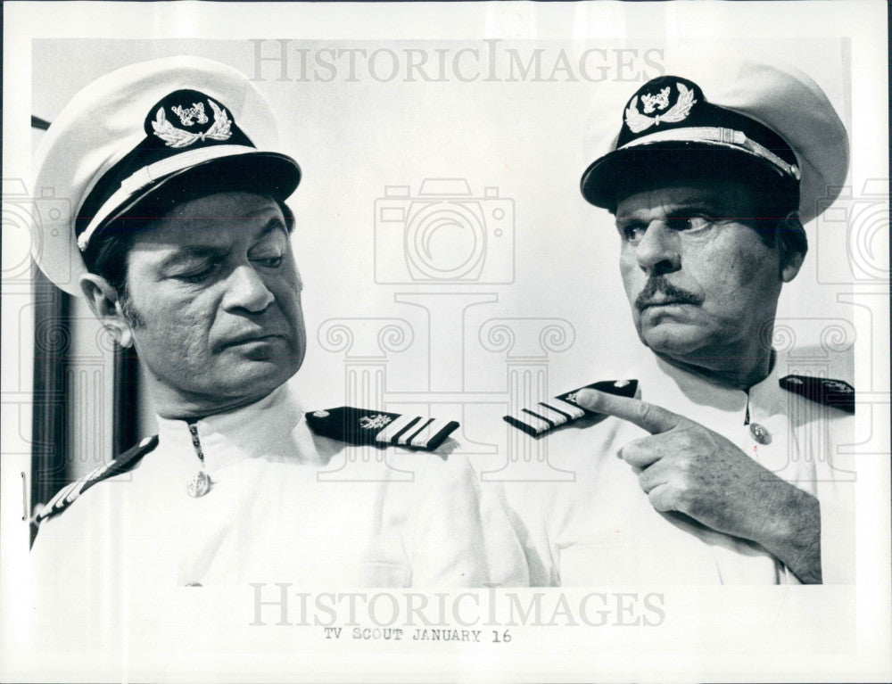 1969 Actors Larry Storch Billy De Wolfe Press Photo - Historic Images