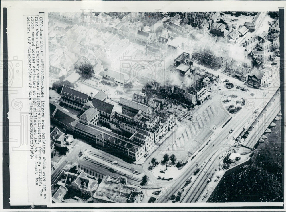 1969 Willemstad Curacao Riots Press Photo - Historic Images