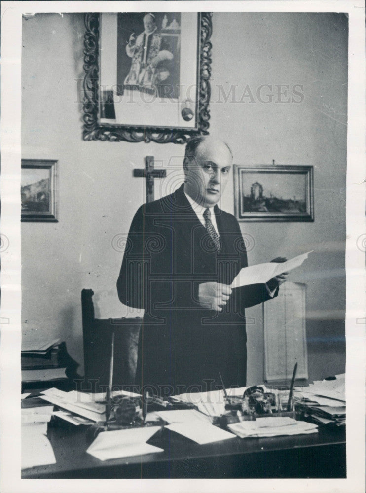 1940 Vatican Count Giuseppe Dalla Torre Press Photo - Historic Images