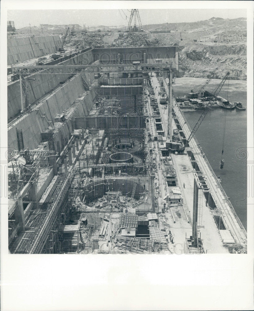 1966 Egypt Aswan Dam Press Photo - Historic Images