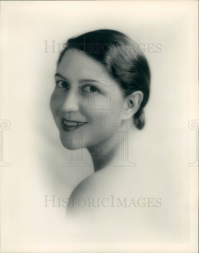 1935 NY Opera Soprano Janice Davenport Press Photo - Historic Images