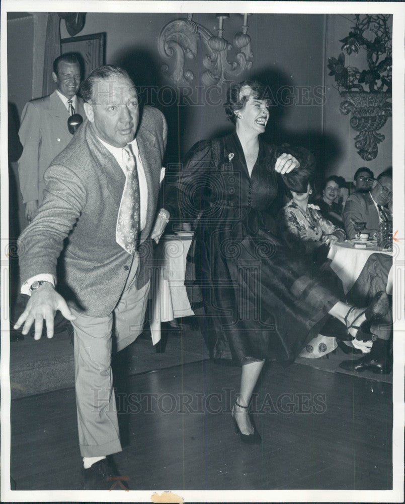 1950 Actors Maxie Rosenbloom & Martha Raye Press Photo - Historic Images