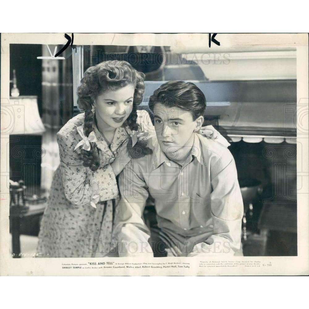 1946 Actors Shirley Temple Jerome Courtland Press Photo