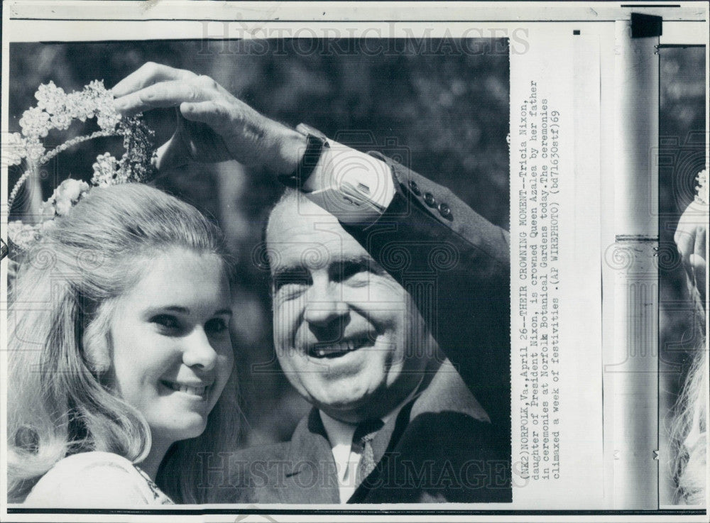 1969 US Pres Nixon Daughter Tricia Press Photo - Historic Images