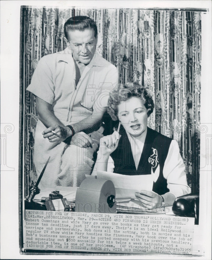 1955 Actor Robert Cummings Press Photo - Historic Images