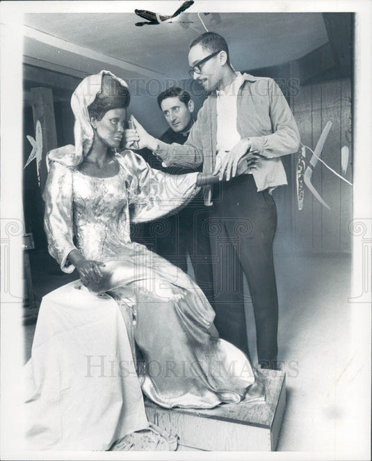 1969 Sculptor DeVon Cunningham Press Photo - Historic Images