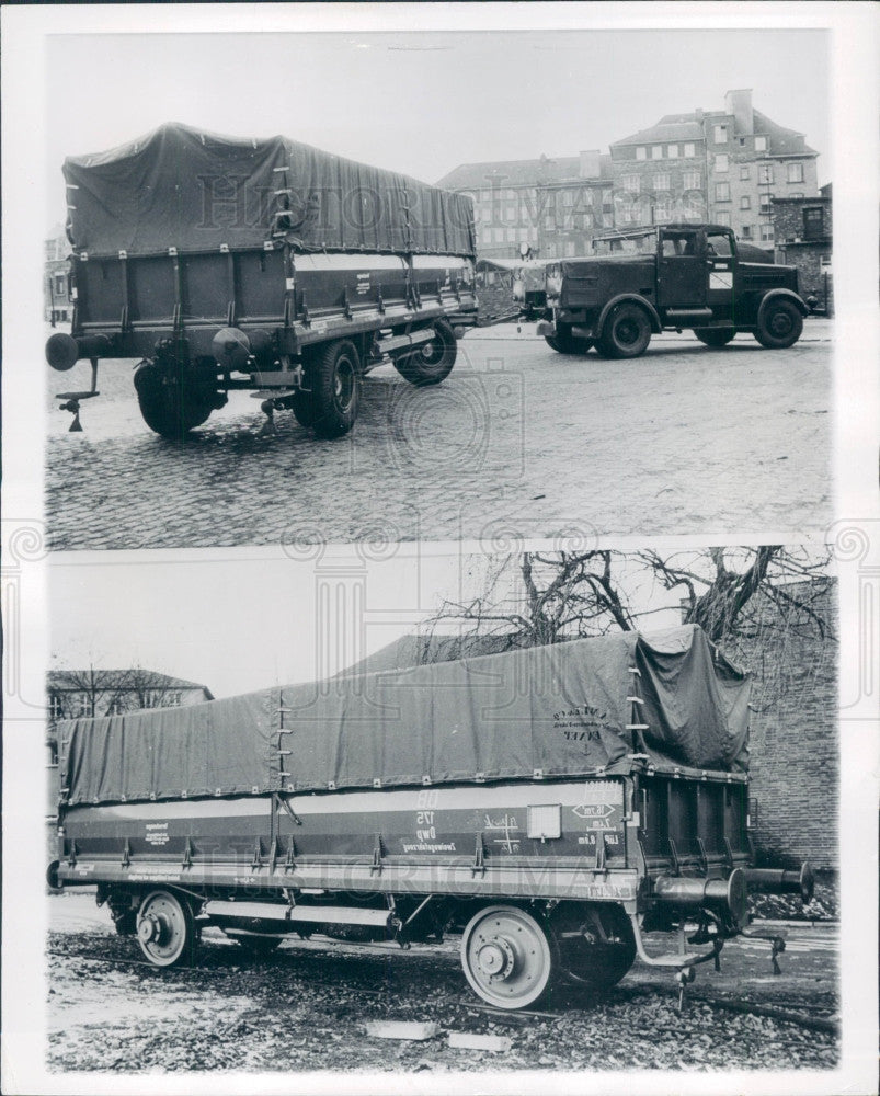 1955 Freight Trailer Truck Press Photo - Historic Images