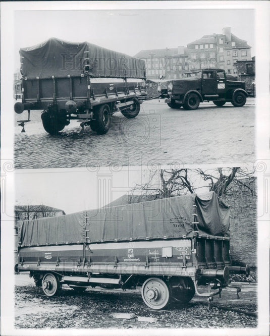 1955 Freight Trailer Truck Press Photo - Historic Images