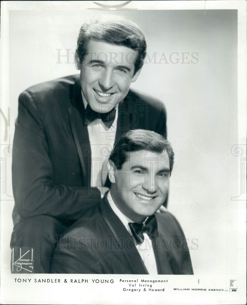 1967 Singers Tony Sandler &amp; Ralph Young Press Photo - Historic Images