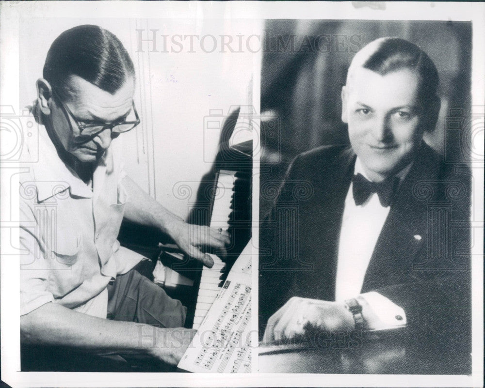 1955 Composer Joe Sanders Press Photo - Historic Images