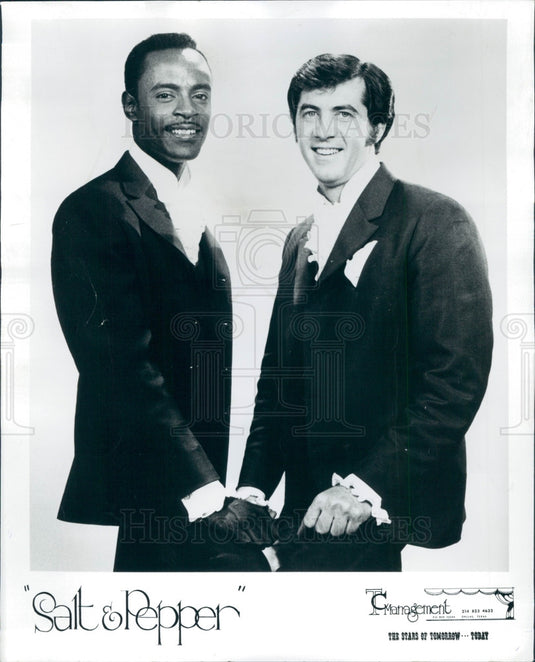 1969 Entertainers Salt & Pepper Press Photo - Historic Images