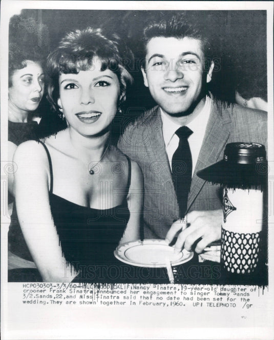 1960 Nancy Sinatra & Tommy Sands Press Photo - Historic Images