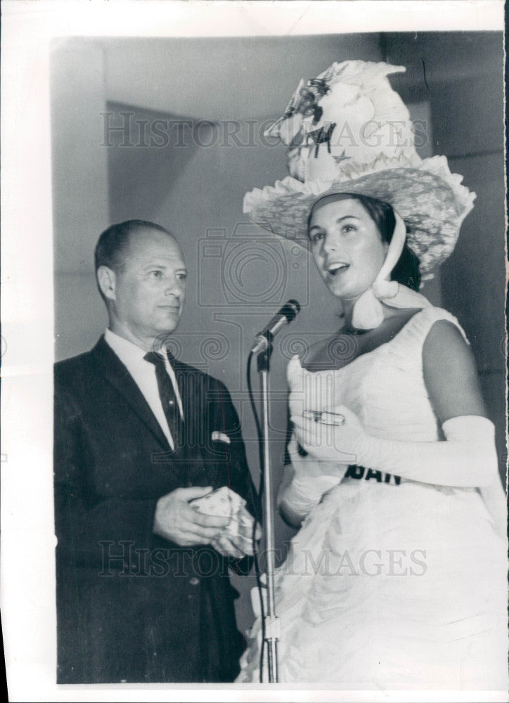 1963 Miss Michigan Pamela Sands Press Photo - Historic Images