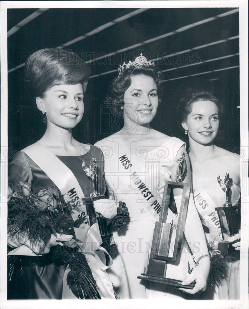 1962 Miss Michigan Pamela Sands Press Photo - Historic Images