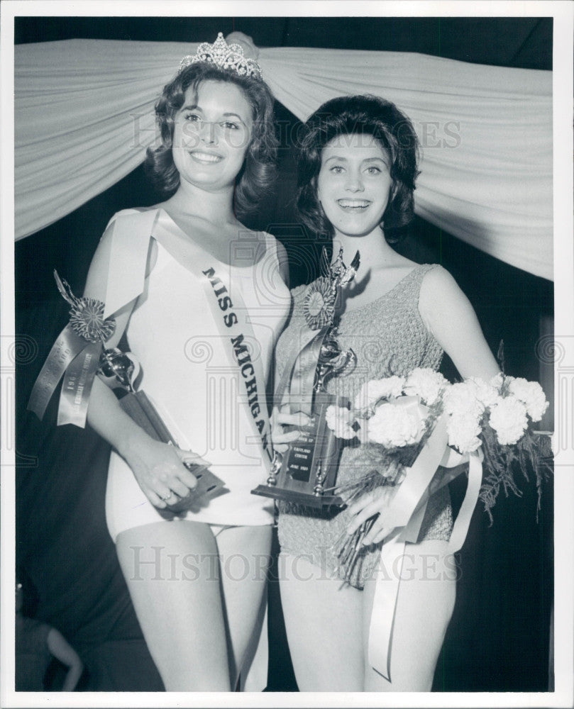 1963 Miss Michigan Pamela Sands Press Photo - Historic Images