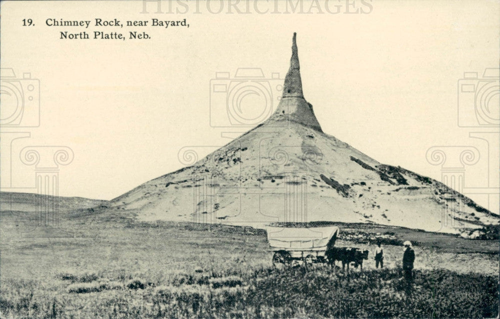 1919 North Platte Neb. Chimney Rock Press Photo - Historic Images
