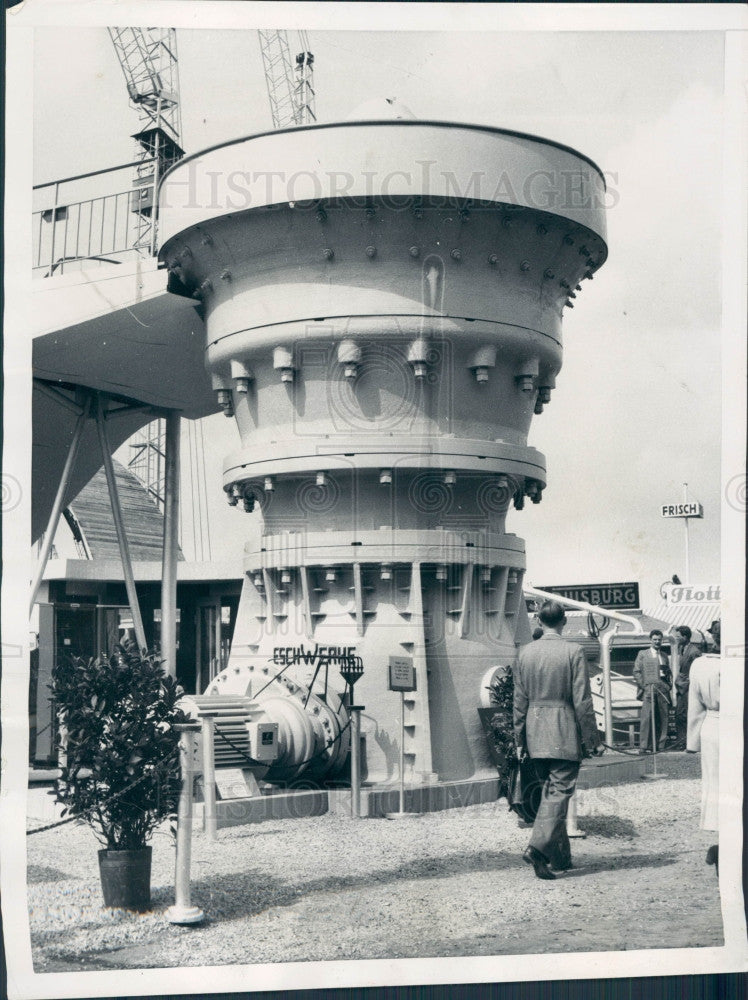 1953 Hanover Germany Stone Crusher Press Photo - Historic Images