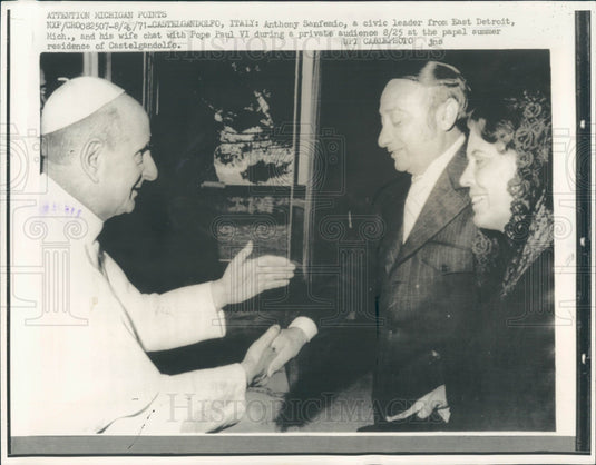 1971 Pope Paul VI Press Photo - Historic Images
