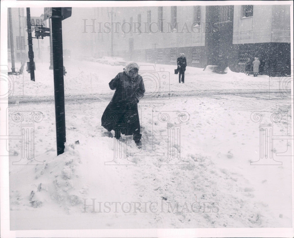 1965 Detroit MI Lafayette &amp; Shelby Press Photo - Historic Images