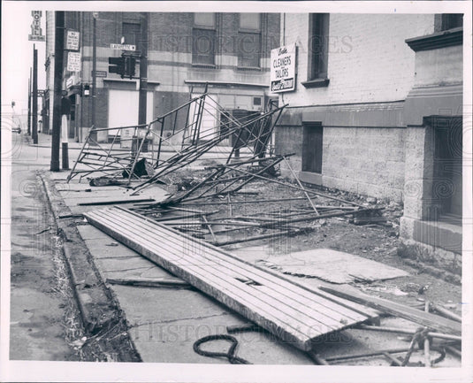 1959 Detroit MI Lafayette & Third Press Photo - Historic Images