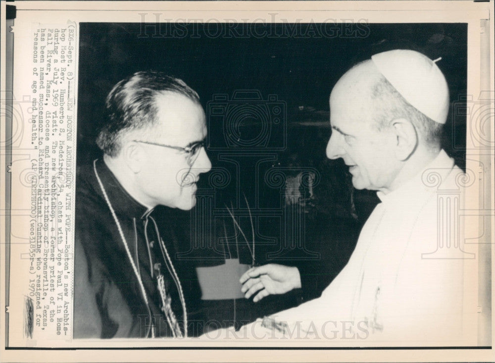 1970 Pope Paul VI Press Photo - Historic Images