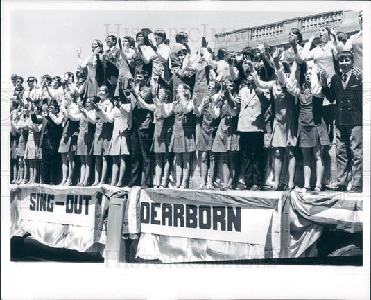 1969 Dearborn MI Sing-Out Group Press Photo - Historic Images