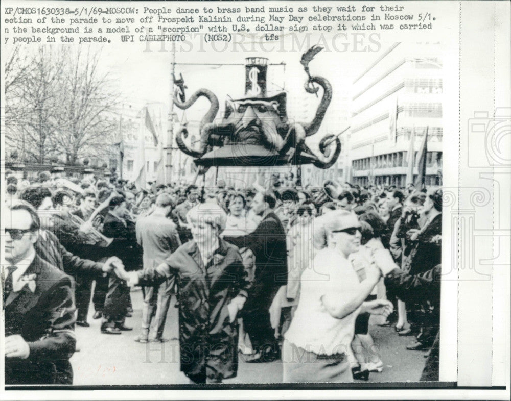 1969 Moscow Russia May Day Parade Press Photo - Historic Images