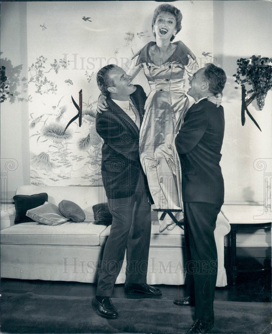 1958 Actors Andrew Duggan/Celeste Holm/Wm Prince Photo - Historic Images