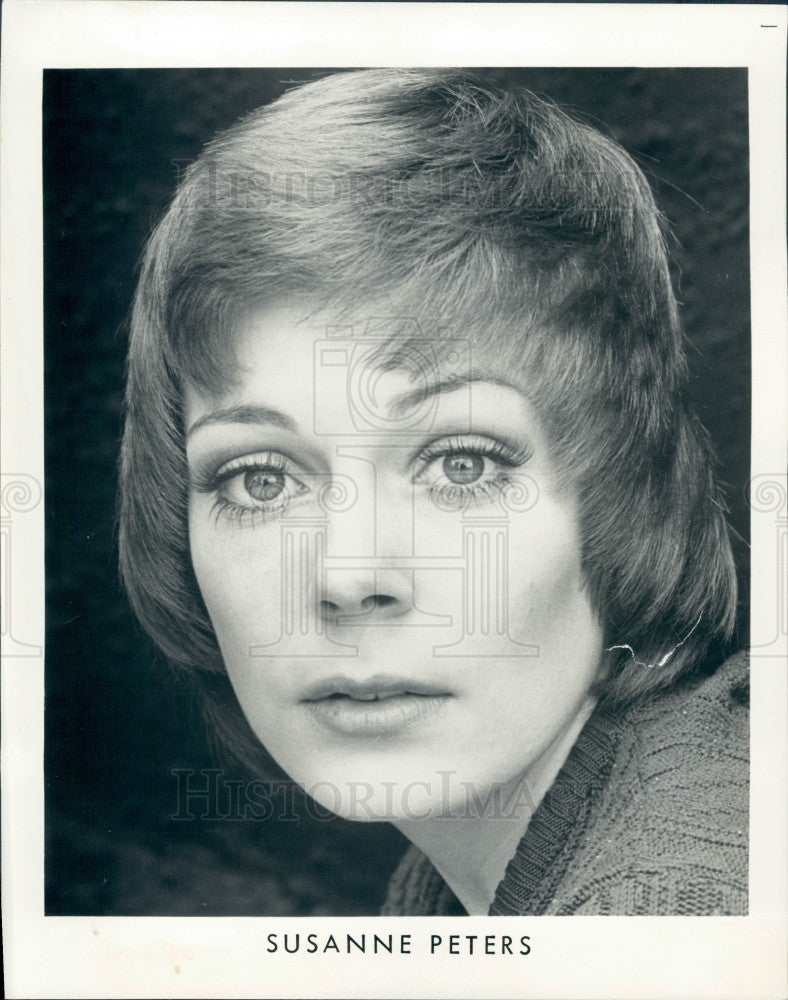 1975 Actress Susanne Peters Press Photo - Historic Images
