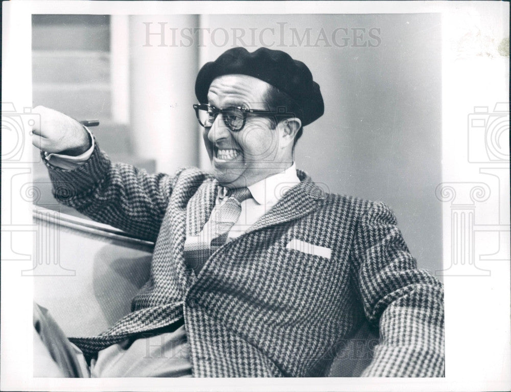 1958 Comedian Phil Silvers Press Photo - Historic Images