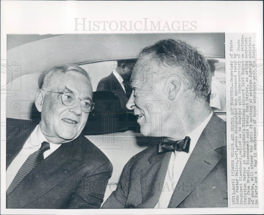1959 Dulles & Herter US Delegates Press Photo - Historic Images