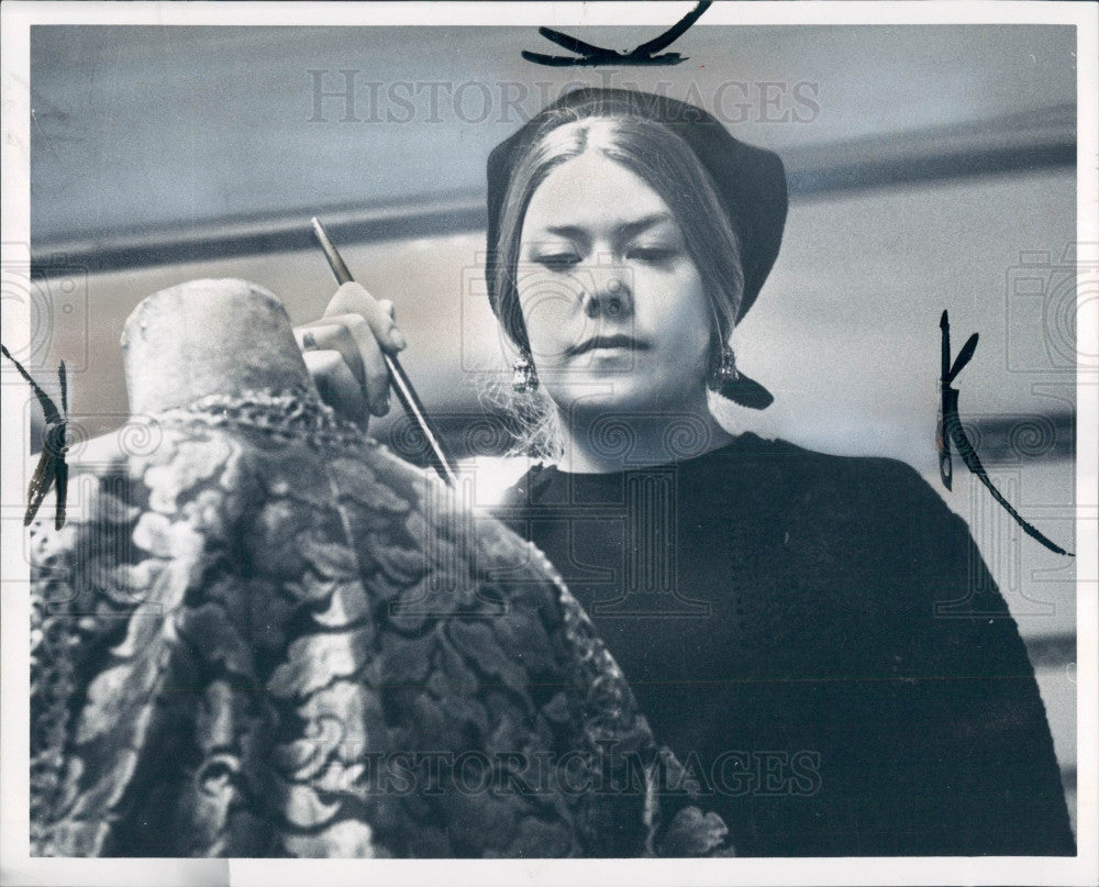 1966 Artist/Designer Judy Haugan Press Photo - Historic Images