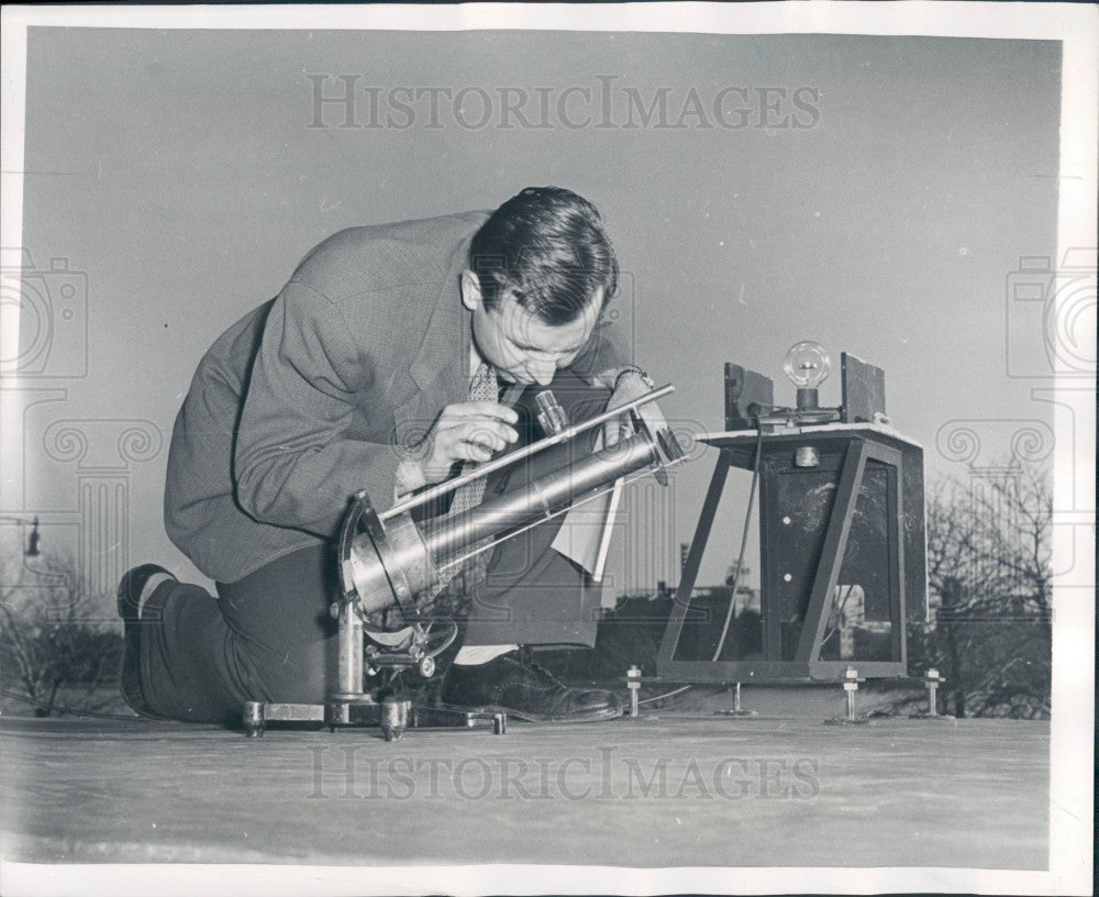 1947 Solar Heat Silver Disc Pyrheliometer Press Photo - Historic Images