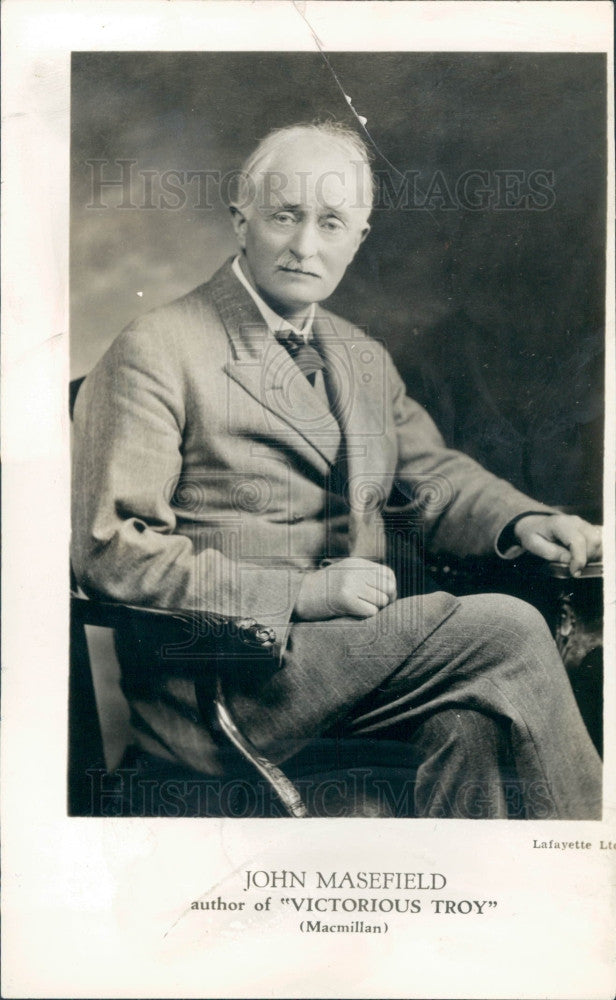 1936 Poet John Masefield Press Photo - Historic Images