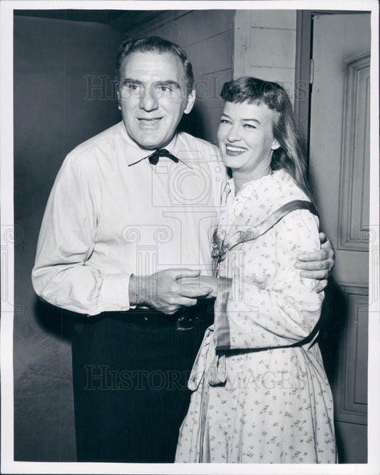 1958 Actors Osa Massen & William Bendix Press Photo - Historic Images