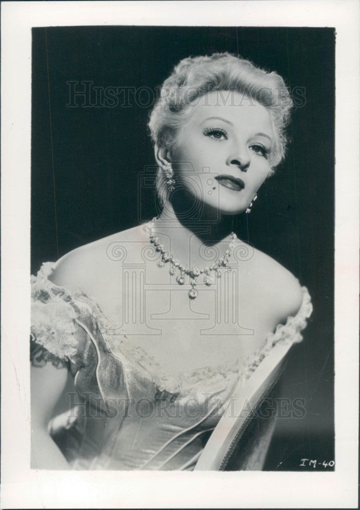 1953 Actress Ilona Massey Press Photo - Historic Images