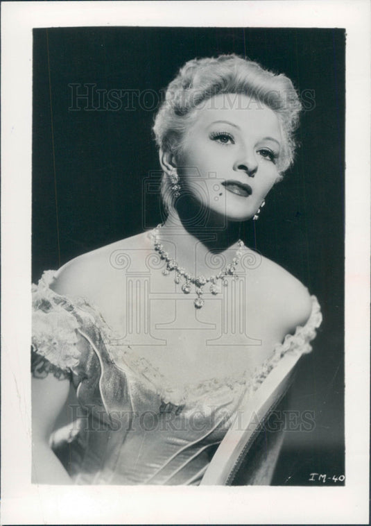 1953 Actress Ilona Massey Press Photo - Historic Images
