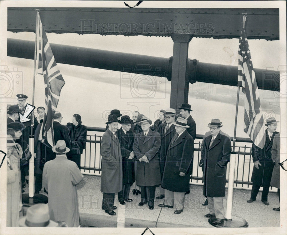 1953 CA Gov Gen Vincent Massey Detroit Mayor CoboPhoto - Historic Images