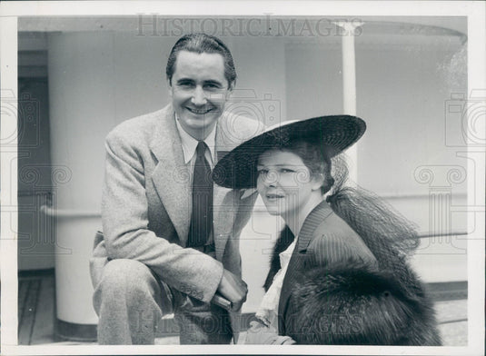 1938 Actor Elissa Landi/Opera Nino Martini Press Photo - Historic Images