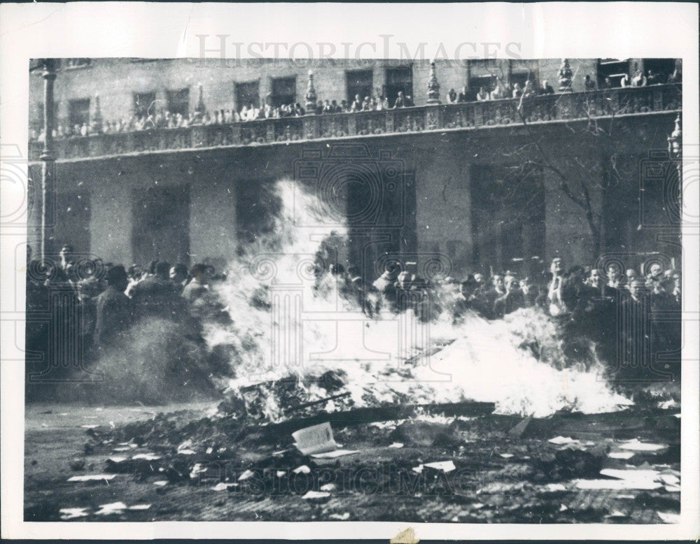 1956 Argentine President Juan Peron Press Photo - Historic Images