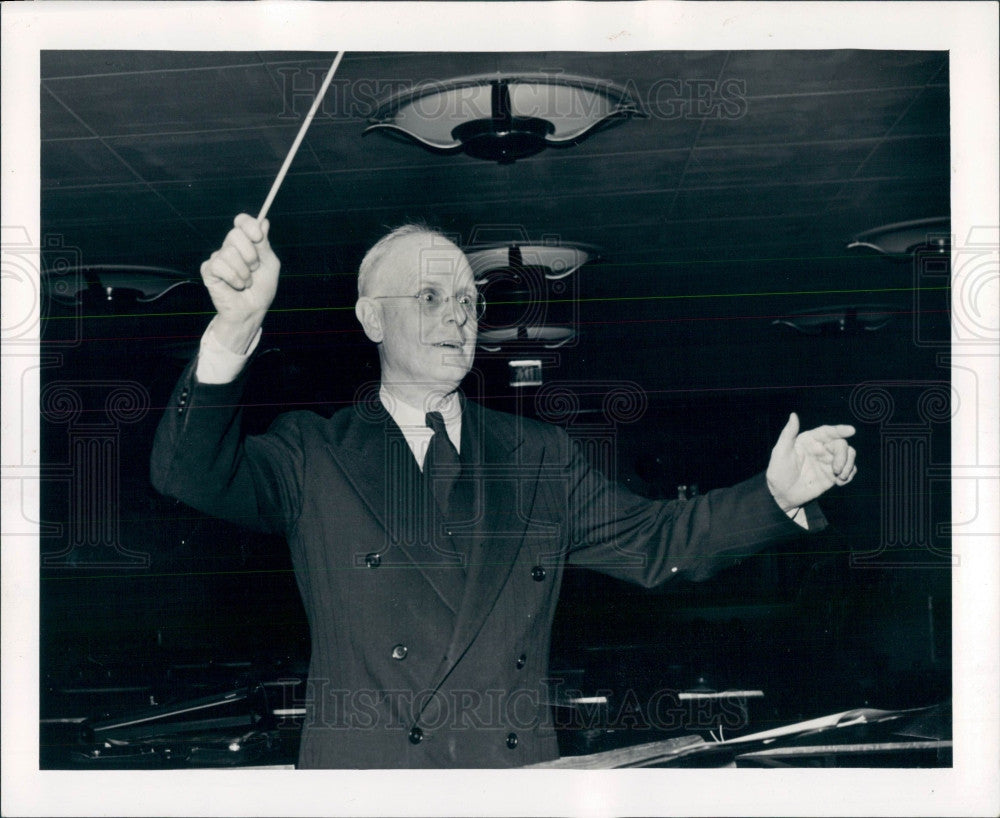 1945 U of Mich Music Prof David Mattern Press Photo - Historic Images