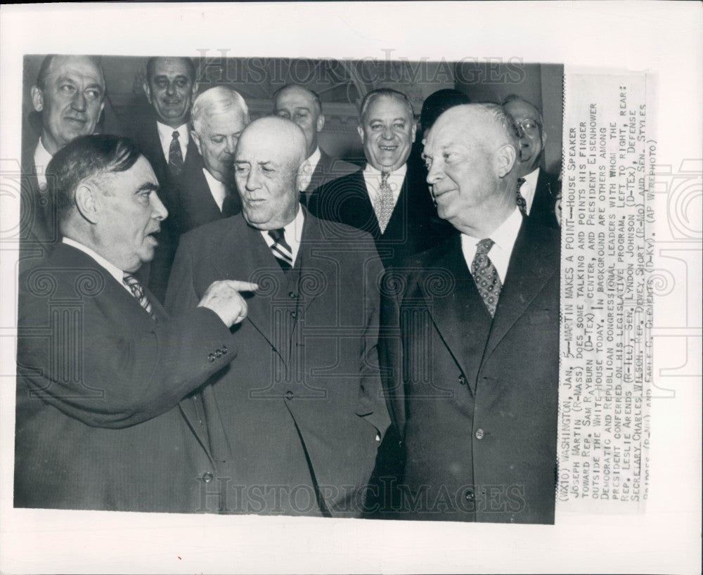 1954 US President Eisenhower Press Photo - Historic Images