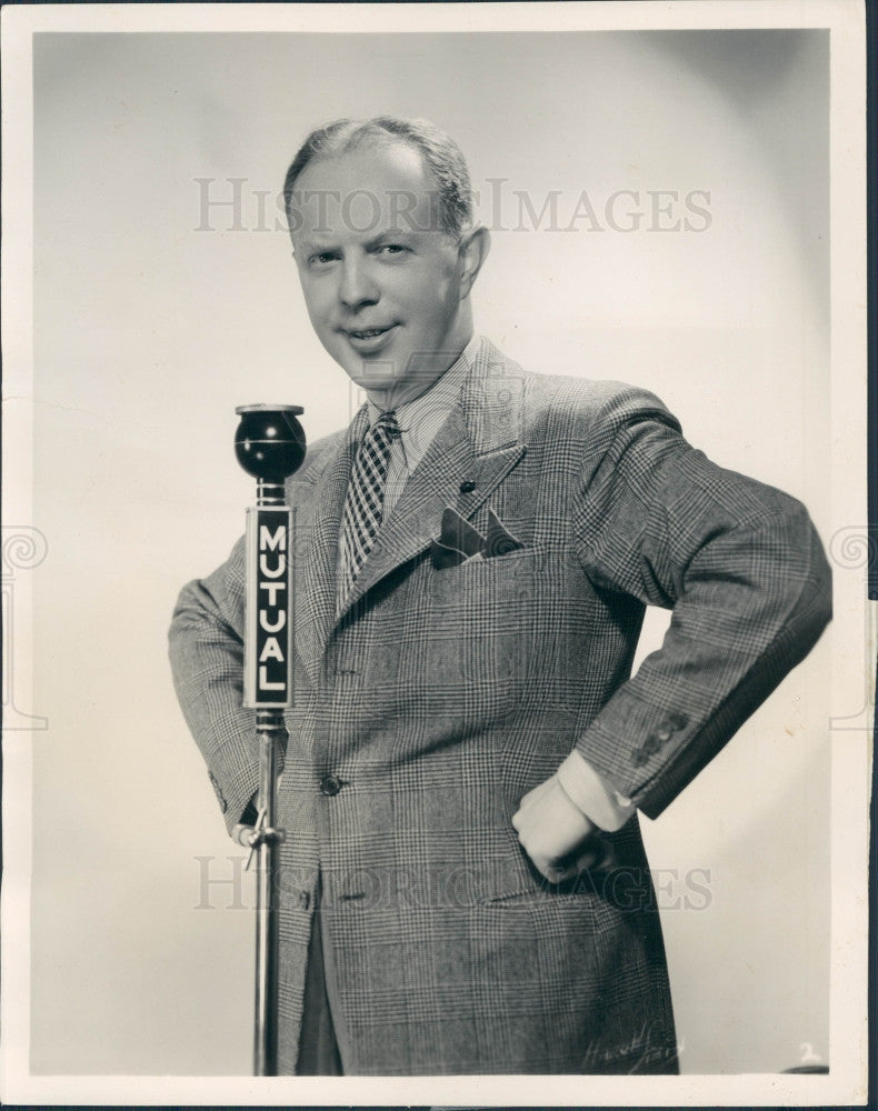 1937 Radio Entertainer Ray Perkins Press Photo - Historic Images