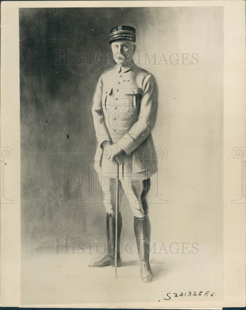 1919 France Marshal Philippe Petain Press Photo - Historic Images